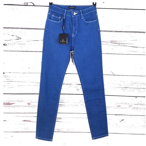 Massimo Dutti Denim - MASSIMO DUTTI |👖Blue High-Rise Stretchy Skinny Jeans